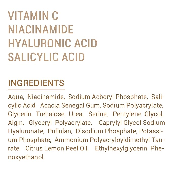 Niacinamide with Salicylic Acid Serum for Face, Hydrating Dark Spot Facial Serum & Plumb Skin, Daily Skincare Essential, 1 fl. oz, Made in Europe-Velvo Beauty