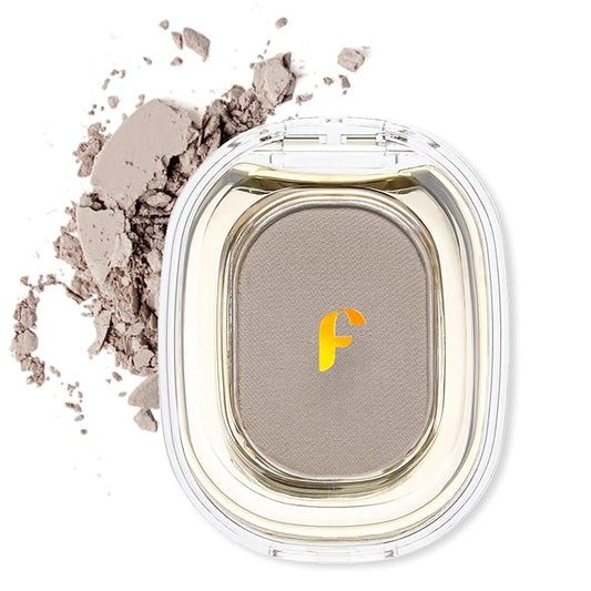 Erinde Single Light Grey Matte Eyeshadow Palette, High Pigment, Long Lasting, Intense Color, Neutral Nudes Naked Matte Pressed Powder Eye Shadow Palette-Velvo Beauty