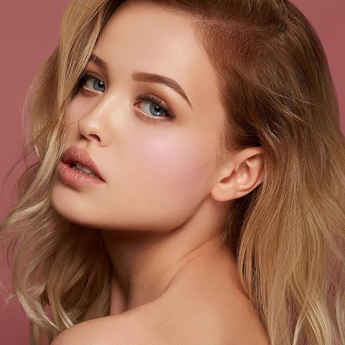 Boobeen Matte Blush Powder Makeup Loose Powder Face Blushes Single Color Blush Rouge Powder Natural Pink Blush for cheeks, Easily Blends, Smoothly with Satin Matte Look-Velvo Beauty