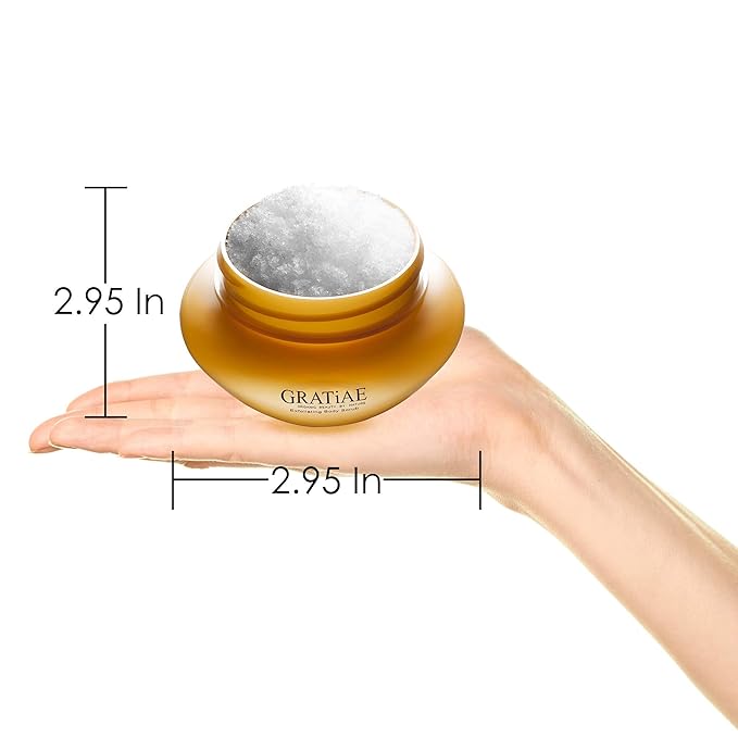 Gratiae Organics Exfoliating Body Scrub, Passion Fruit and Lime for All Skin Types 8.5 Fl oz-Velvo Beauty