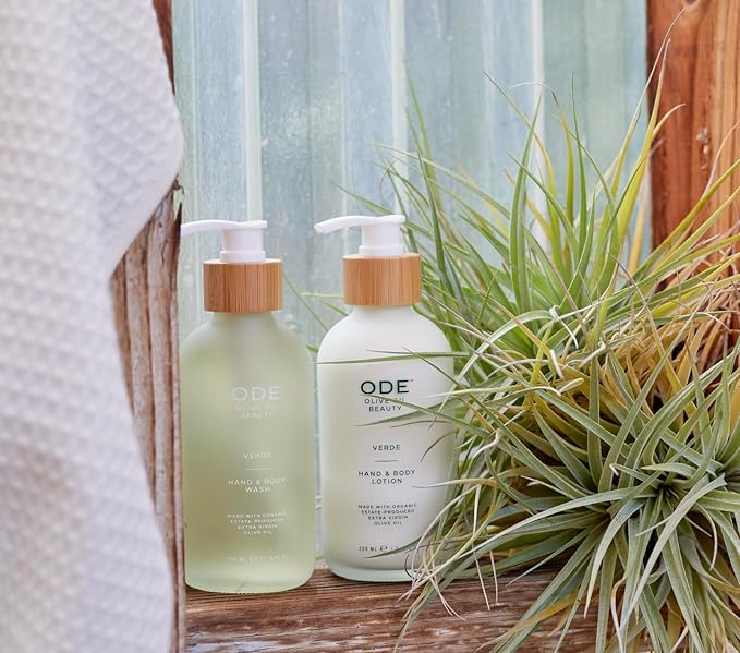 McEvoy Ranch Unscented Hand & Body Wash (2-pack) by ODE Olive Oil Beauty, Organic EVOO, California Made, Nourishing Foaming Wash-Velvo Beauty