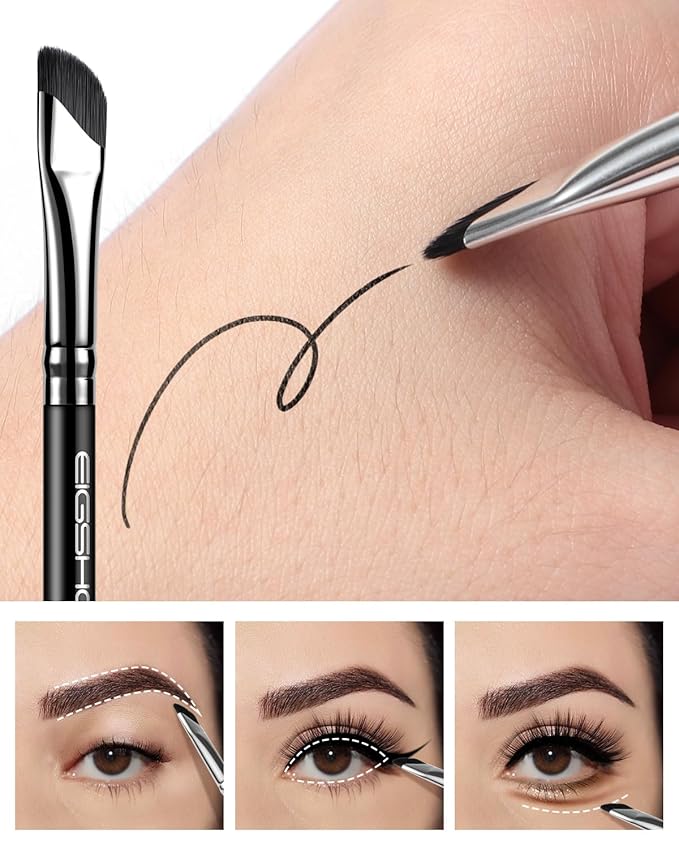 EIGSHOW Dual-Ended Precision Eyebrow Brush and Comb for Eyeliner Lining, Sculpting Brows, Professional Eye Makeup Tools (D109)-Velvo Beauty