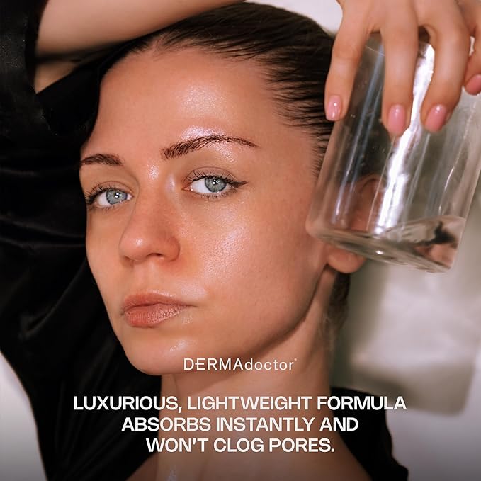 DERMAdoctor Night Face Oil Toner Anti-Aging Hydrating - 20% Vitamin C Ester, Vitamin E, Ferulic Acid, & Marula Oil for Face | Concentrated Vitamin-C Ester Facial Oils | Dermatologist Formulated - 1 Oz-Velvo Beauty