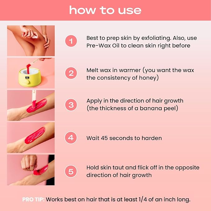 KoluaWax Premium Waxing Kit for Women - Hot Melt Hard Wax Warmer for Hair Removal, Eyebrow, Bikini, Legs, Face, Brazilian Wax - Machine, 4-Pack Beads, Accessories, Sun-Velvo Beauty