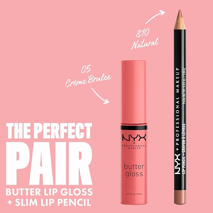 NYX PROFESSIONAL MAKEUP Butter Gloss, Non-Sticky Lip Gloss - Creme Brulee (Natural)-Velvo Beauty