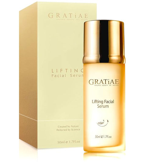 Gratiae organic lifting facial serum, Vitamin C serum, skin care, vitamin E oil, retinol, anti aging serum, face moisturizer, vitamin C serum for face, 1.7 Fl.oz-Velvo Beauty
