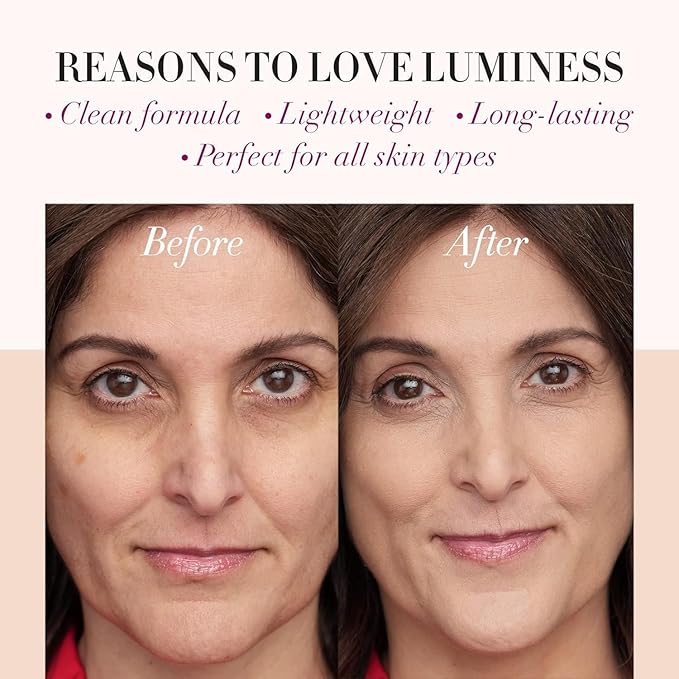 LUMINESS Silk Airbrush Spray Foundation 2-PC Kit - Foundation & Dual-Sided Angled Makeup Brush - Buildable Coverage, Anti-Aging Formula, Humidity Resistant, Hydrates & Moisturizes, Light Fair-Velvo Beauty