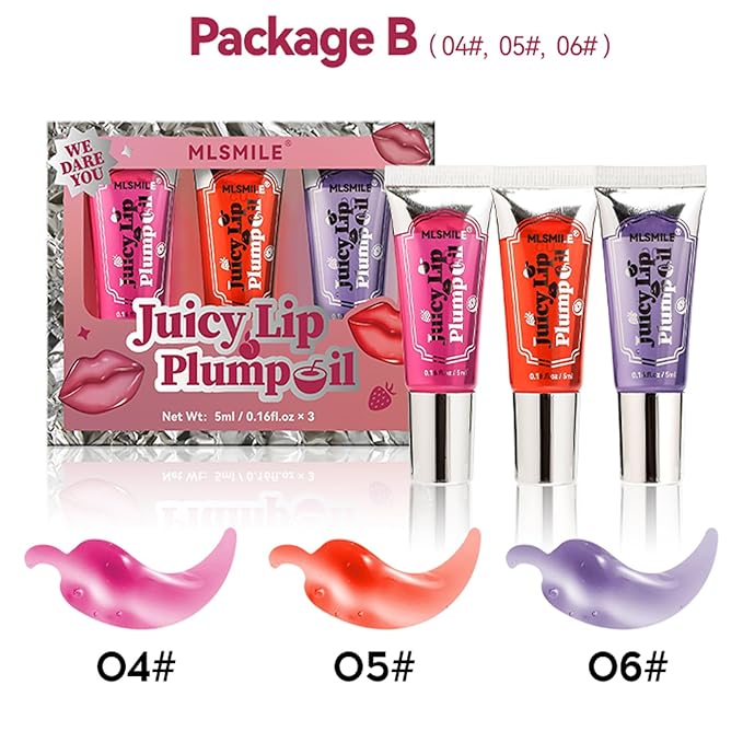 3 Colors Lifter Gloss Set, Spicy Roll On Lip Plumping Booster Lip Gloss Glossy Lipstick, Hydrating, Volumizes, Fuller Lip Glass Mirror Lip Glaze,Plump&Pout Lip Plumper for Women Girls (B)-Velvo Beauty