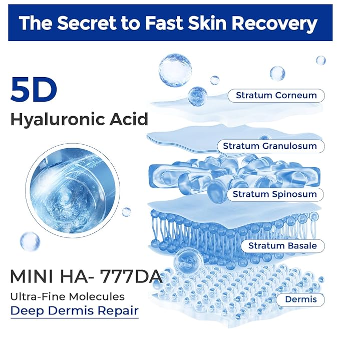Intensive Repair Serum, 15%Hyaluronic Acid for Sensitive Skin Anti Aging Ultra Hydrating Serum for Face Calming Barrier Repair Redness Relief with Ceramides Centella 30Vials Daily Travel Care-Velvo Beauty