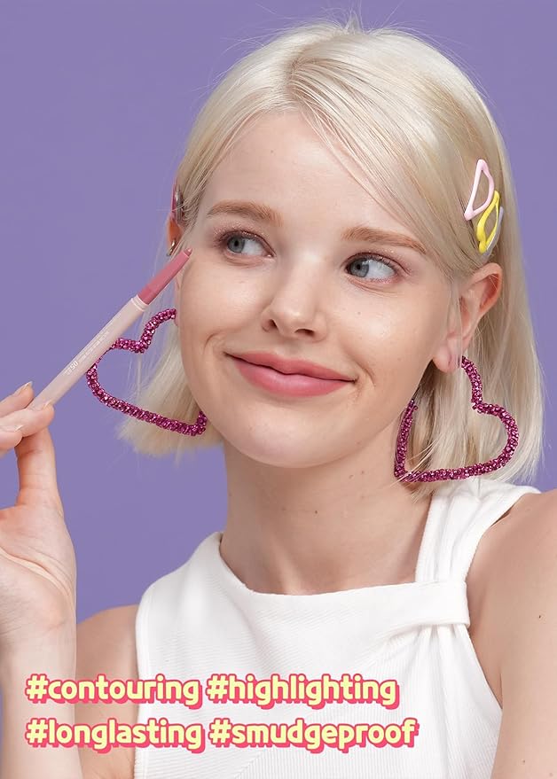 COLORGRAM Under Eye Highlighter Stick 02 Cool Tone | Silky-Smooth Long-Lasting Highlighter & Contouring Stick for Smudge-Proof, Shining Daily Makeup | K-Beauty Face Highlighters & Luminizers-Velvo Beauty