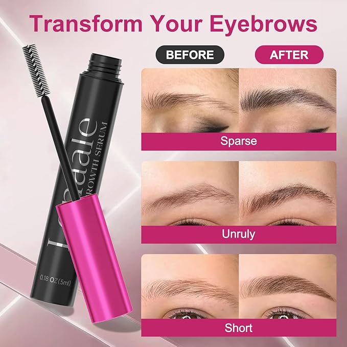 Eyebrow Growth Serum - Advanced Eyebrows Growth Enhancing for Women - Eye Brow Serum for Growth Thicker, Fuller, Naturally Beautiful Brows - 5mL-Velvo Beauty