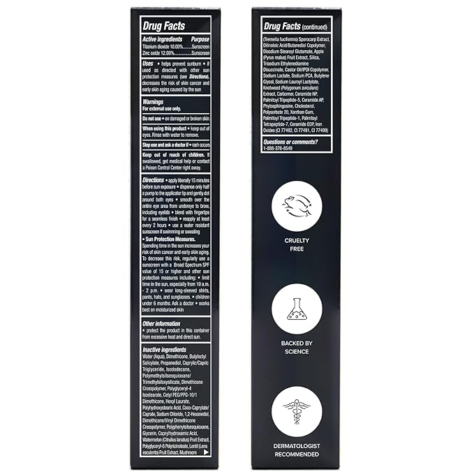 DRMTLGY Luminous Eye Corrector SPF 41, Under Eye Color Corrector for Dark Circles, Anti-Aging Tinted Eye Cream, Hydrating Eye Serum with Peach Undertone, Fair-Velvo Beauty