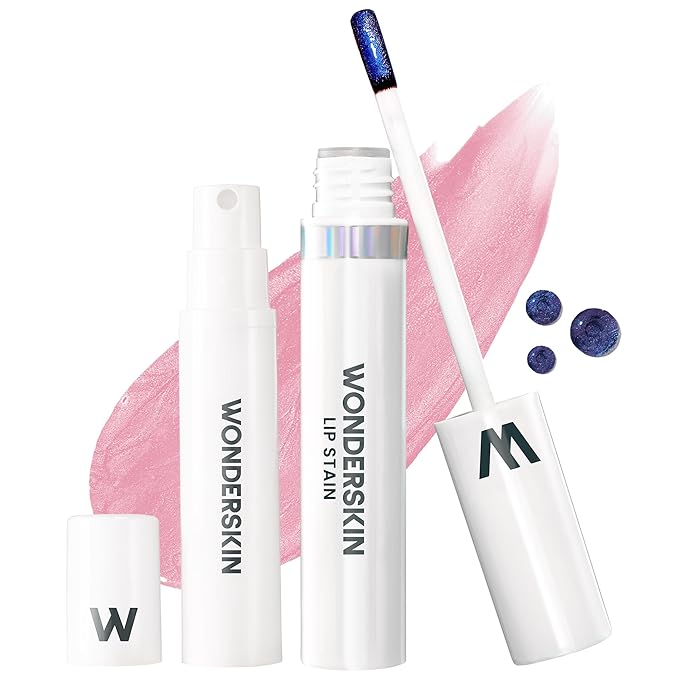 Wonderskin Wonder Blading All Day Lip Stain Peel Off Masque and Kit - Long Lasting, Waterproof Pink Lip Tint, Transfer Proof Natural Makeup Stain Kit (Beautiful)-Velvo Beauty
