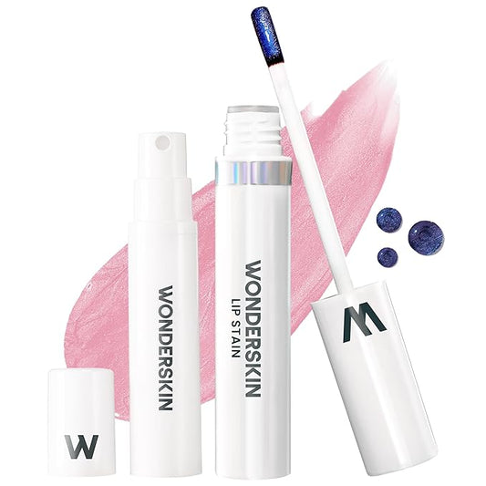 Wonderskin Wonder Blading All Day Lip Stain Peel Off Masque and Kit - Long Lasting, Waterproof Pink Lip Tint, Transfer Proof Natural Makeup Stain Kit (Beautiful)-Velvo Beauty
