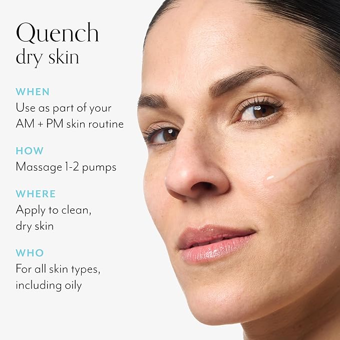 Bliss Hyaluronic Acid Drench & Quench Facial Serum – Hydrating Serum for Dry, Sensitive Skin - Lightweight Gel Formula for Deep Hydration & Plump Skin - Clean, Cruelty-Free - 1 Fl Oz-Velvo Beauty
