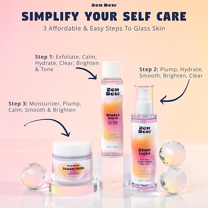 Star Light Snail Mucin Face Serum with Blue Light Skin Protection, 3.38 Oz – Silky Smooth Korean Glow Serum that Restores Moisture and Leaves Skin Brighter, Plumper, Soothed and Smooth-Velvo Beauty