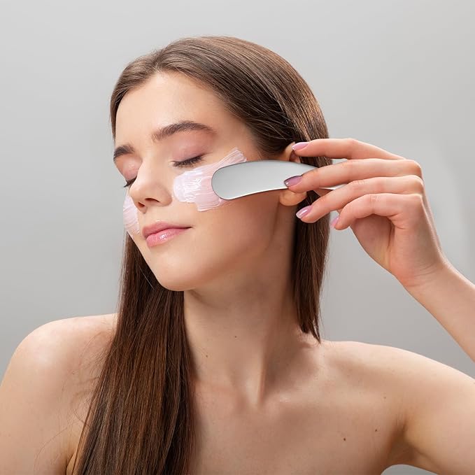 minkissy Makeup Spatula Small Metal Cosmetic Spatula Stainless Steel Handheld Cream Spatula Skincare Accessories for Mixing And Sampling Skin Care Creams, Eye Cream, Essences 2Pcs-Velvo Beauty