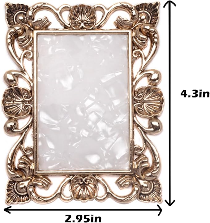 2 Pcs Nail Art Palette Nail Mixing Palette Polish Color Mixing Plate Golden Edge Nail Holder Display Board Heart Shape Cosmetic Mixing Tools (Gold)-Velvo Beauty