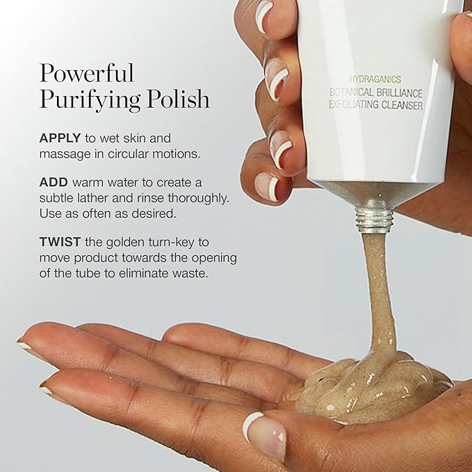 Ogee Botanical Brilliance Exfoliating Cleanser - High Performance Facial Cleanser and Face Exfoliator - Certified Organic - Made in USA-Velvo Beauty