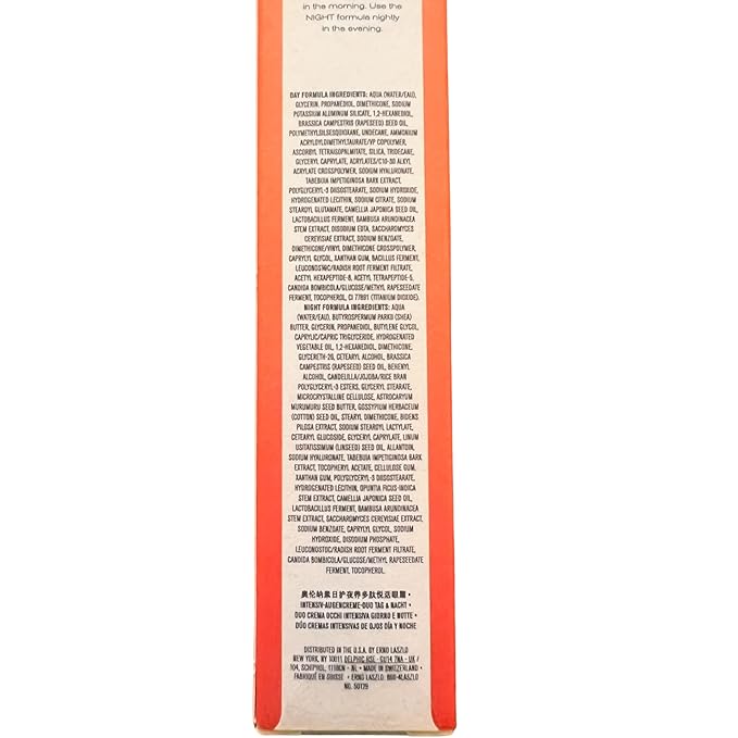 Erno Laszlo Day & Night Anti-Wrinkle Intensive Eye Cream, Mature Skincare, Anti-Aging Eye Cream Helps with Dark Circles, Fine Lines, Crow’s Feet, 2 x 0.27 Fl. Oz.-Velvo Beauty