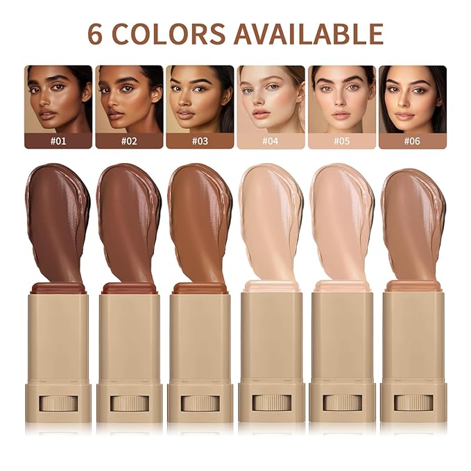 Beauty Balm Serum Boosted Skin Tint – Hydrating Tinted Moisturizer, Lightweight Solid Tinted Foundation Stick for Flawless, Sheer to Medium Coverage, Radiant & Dewy Finish, All-Day Wear (1#, 1)-Velvo Beauty