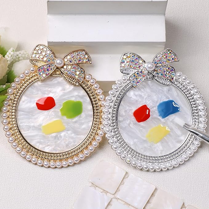 Nail Palette Knot Nail Polish Palette Nail Tray for Nail Art Nail Polish Mixing Palette Nail Art Display Board-Velvo Beauty