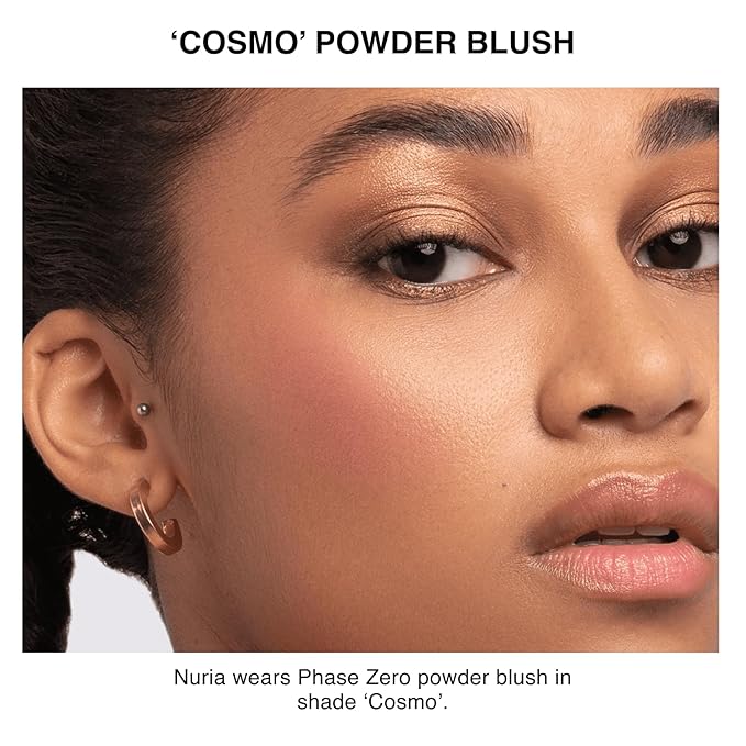 Makeup Powder Blusher - "Cosmo" - 4g / 0.141 oz - Full Coverage, Natural Blush - Soft, Buildable Pink, Coral, Peach & Golden Hues - Matte & Shimmering Shades Gives Cheeks a Radiant Glow-Velvo Beauty