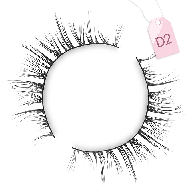 Onlyall Natural Lashes Short Eyelashes Wispy Lashes Natural Look Soft False Eyelashes False Eye Lashes Faux Mink Eyelashes 7 Pairs D2-Velvo Beauty