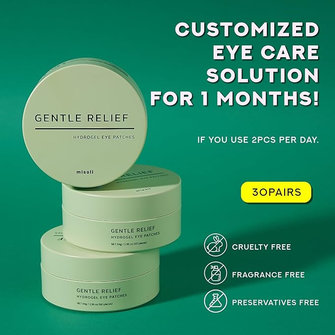 Gentle Relief Under Eye Patches | Calming Eye Treatment Gel Masks With 3-Cica Complex & Panthenol | Under Eye Masks For Dark Circles and Puffiness, Under Eye Bags, Wrinkle Care, Men and Women-Velvo Beauty