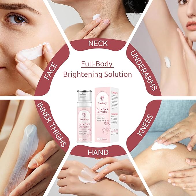 Dark Spot Remover for Face and Body - Dark Spot Corrector for Face - Sun Spots, Age Spots, Freckles & Melasma Remover - Brown Spot Corrector Evens Skin Tone for All Skin Type 1.7 Fl Oz-Velvo Beauty