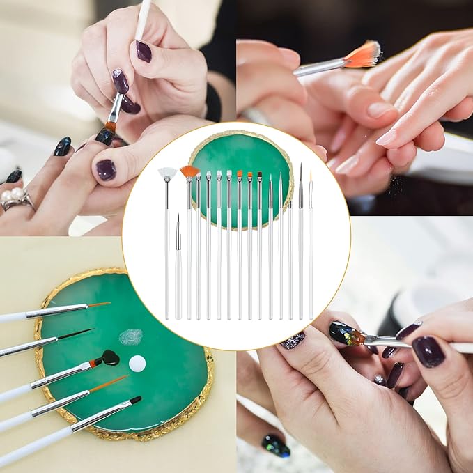 Nail Art Mixing Palette Resin Plate Tray for Mixed Paint Drawing Color Display(Green)-Velvo Beauty