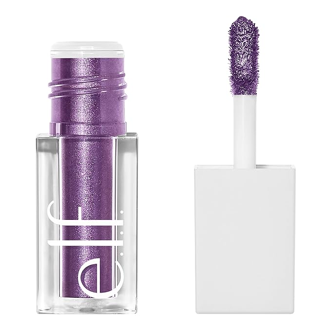 e.l.f. Liquid Metallic Eyeshadow, Gel Formula, High-Impact Multi-Dimensional Finish, One-Swipe Coverage, Supernova, 0.1 Fl Oz (3mL)-Velvo Beauty