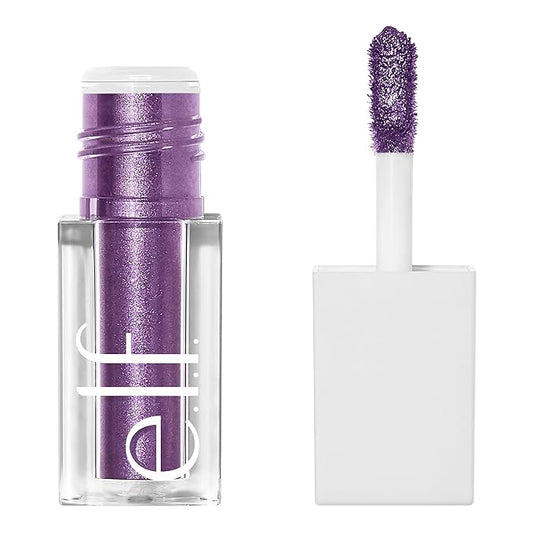 e.l.f. Liquid Metallic Eyeshadow, Gel Formula, High-Impact Multi-Dimensional Finish, One-Swipe Coverage, Supernova, 0.1 Fl Oz (3mL)-Velvo Beauty