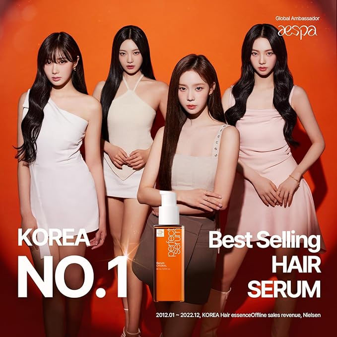 Mise En Scene Perfect Serum Original Bigger Size - Hair Oil for Frizzy & Dry Hair, Hydration and Nutrition Hair Essence for Damage Care, Floral Fragrance, Korean Hair Care Product, 3.71 Fl Oz.-Velvo Beauty