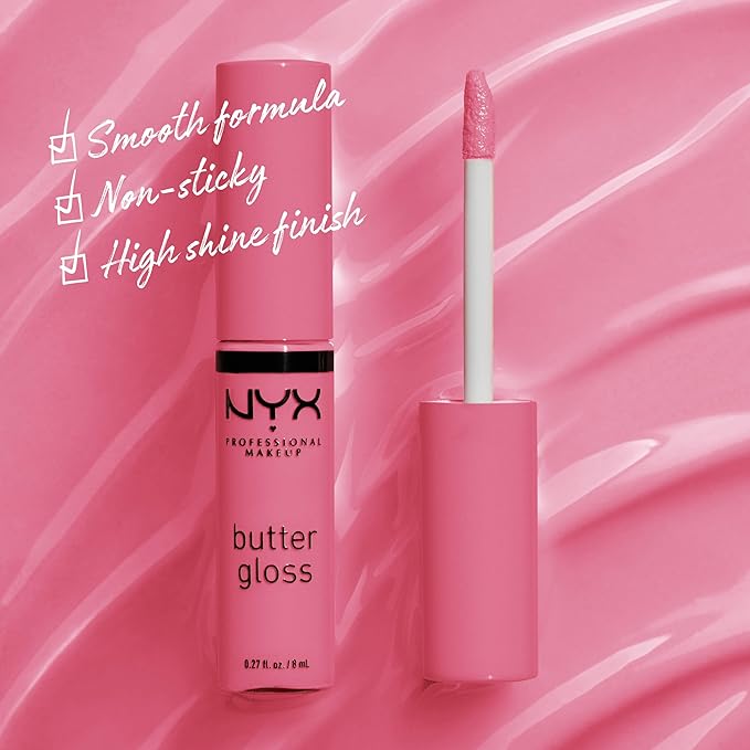 NYX PROFESSIONAL MAKEUP Butter Gloss, Non-Sticky Lip Gloss - Vanilla Cream Pie (Mauve)-Velvo Beauty