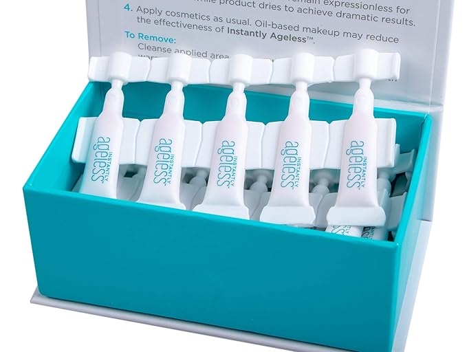 Instantly Ageless Facelift in A Box - Instant Eye Bag Remover Puffiness -1 Box of 25 Vials - Instant Under Eye Bags Remover - Wrinkle Tightener - Instant Wrinkle Remover for Face Instant Lift-Velvo Beauty
