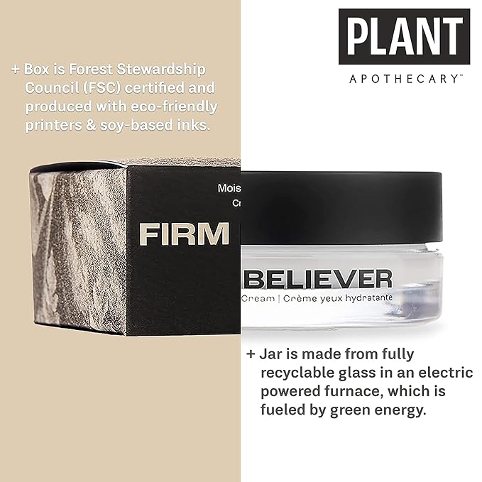 Firm Believer: 30ml Under Eye Cream with Vitamin C - Puffiness, Dark Circles, Eye Bags, Fine Lines and Wrinkles Reducer - Anti-Aging Eye Creams and Skin Care for Men and Women-Velvo Beauty