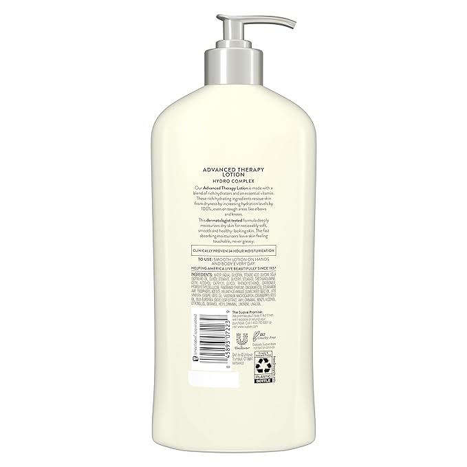 Suave Skin Solutions Body Lotion, Advanced Therapy, 18 Fl Oz (Pack of 6)-Velvo Beauty