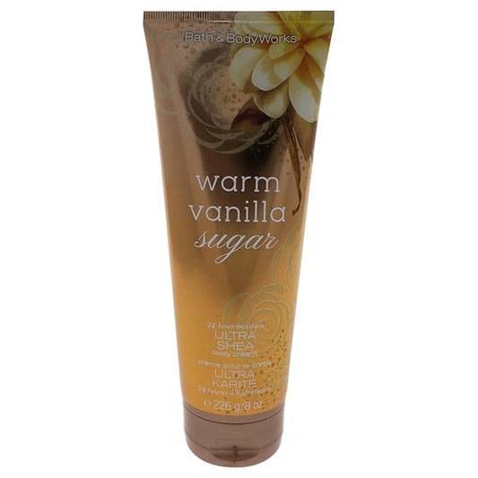 Bath & Body Works Warm Vanilla Sugar Ultra Shea Body Cream 8 Oz (I0095235)-Velvo Beauty