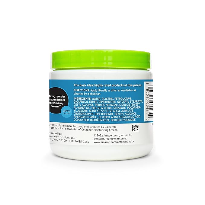 Amazon Basics Ultra Moisturizing Skin Cream for Dry & Sensitive Skin, Dermatologist Tested, Fragrance Free, 16 Ounce (Pack of 4) (Previously Solimo)-Velvo Beauty