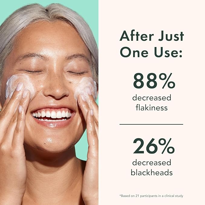 Rael Miracle Clear Face Wash – Gentle Exfoliating Cleanser with Succinic Acid & Minerals, Hydrating Formula for Daily Use, Ideal for Acne-Prone, Dry, Sensitive & Oily Skin, Vegan (5 fl oz)-Velvo Beauty