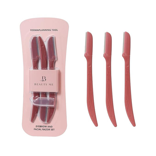 Premium Women Touch-up Dermaplaning Tool with precision cover, Eyebrow Razor, Face Razors for Women, Facial Razor, Dermaplaning Razor, Womens Face Razor Peach Fuzz Remover, exfoliating razor-Velvo Beauty