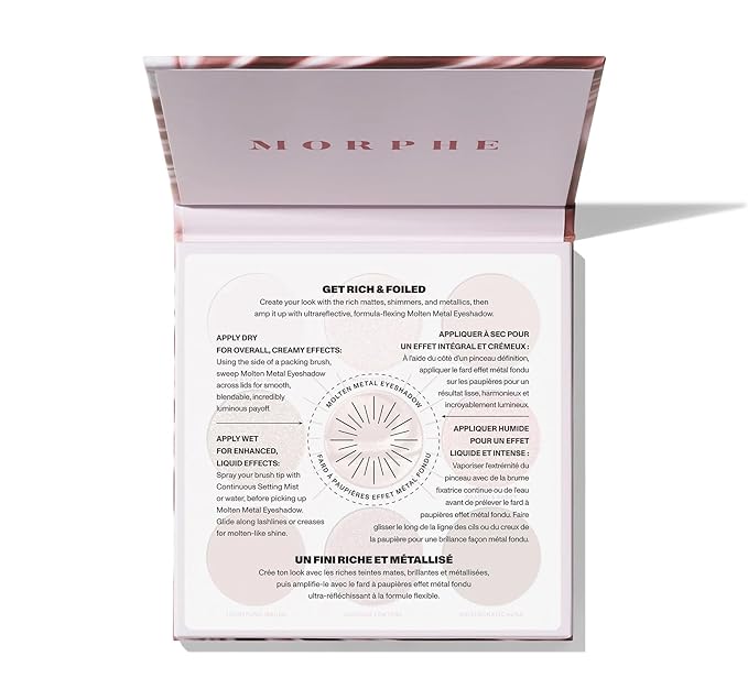 Morphe Rich & Foiled Artistry Palette - Foil-Effect Eyeshadow Palette with Matte, Shimmer & Foil Finishes - Mauve & Pink Eyeshadow with Luminous Payoff - Rose to Fame (0.35 oz)-Velvo Beauty
