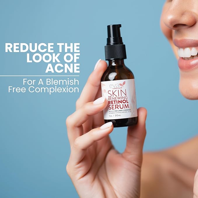 Retinol Serum for Face with Hyaluronic Acid & Vitamin E - For Anti-Aging, Fine Lines, Wrinkles, Resurfacing, Acne Marks and Scars, Skin Brightening, Dark Spot Correction Night Serum - 1oz-Velvo Beauty