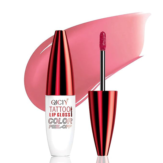QueenDiary Lip tint Peel Off Lip Stain,Lip Stain Waterproof, Lip Tattoo Peel Off with Matte Finish, Long Lasting, Transfer-proof, Highly Pigmented Color (Neon Rose Stain)-Velvo Beauty