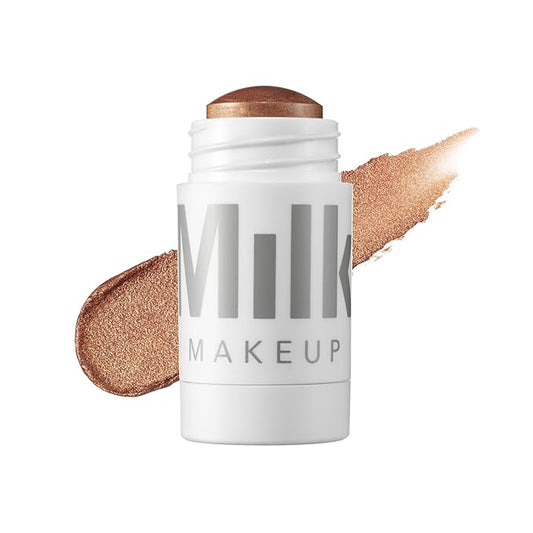 Milk Makeup Highlighter, Spark (Golden Copper) - 0.21 oz - Dewy Cream Highlighter Stick - Blendable & Buildable - 1,000 Swipes in Every Stick - All Skin Types - Vegan, Talc Free & Cruelty Free-Velvo Beauty