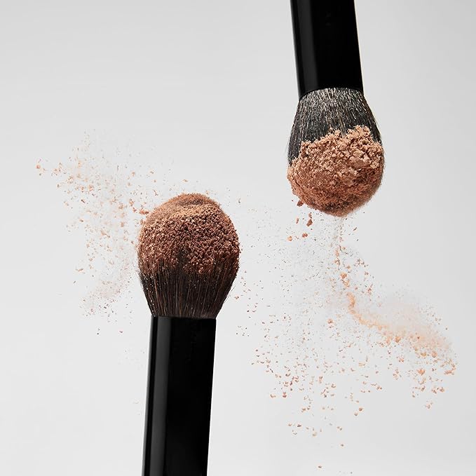 Saie The Fluffy Brush - Soft, Multi-Use Pressed + Loose Powder Brush - Fluffy Makeup Brush with Tapered Tip for Precise Application - Vegan, Cruelty-Free (1 Count)-Velvo Beauty