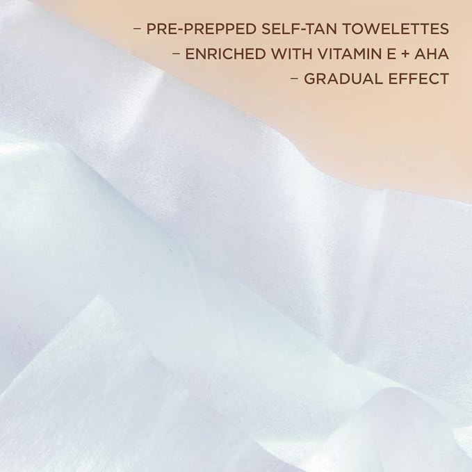 L'Oreal Paris Sublime Bronze Self Tanning Towelettes, Streak-Free, Natural Looking Tan, 6 ct-Velvo Beauty