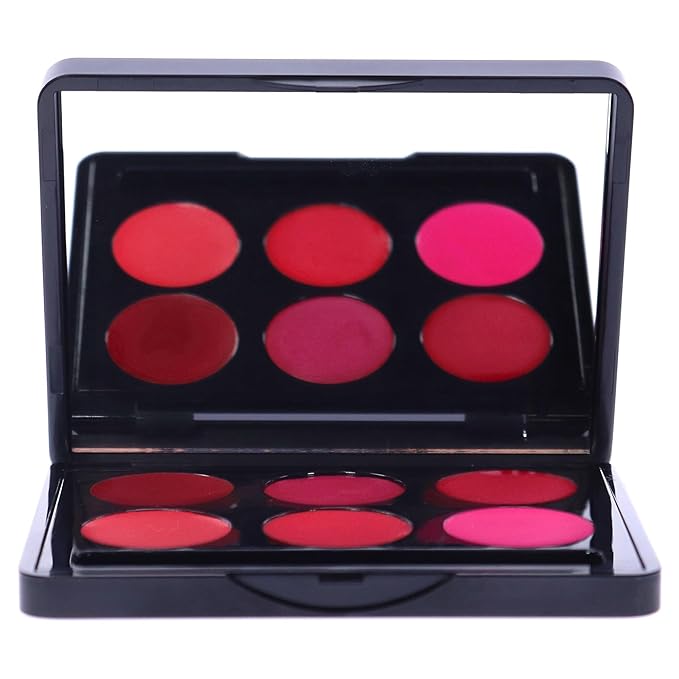 Lipcolourbox 6 Colours - Practical And Professional Lip Color Palette - Soft And Smooth Lips - Long Lasting Color And Shine- Pink - 1 Pc-Velvo Beauty