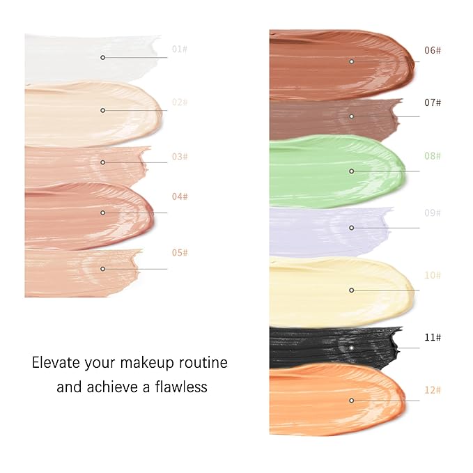 Mallofusa Single Color Face Makeup Concealer Foundation Palette Creamy Moisturizing Contouring 0.49oz (Dark Coffee)-Velvo Beauty